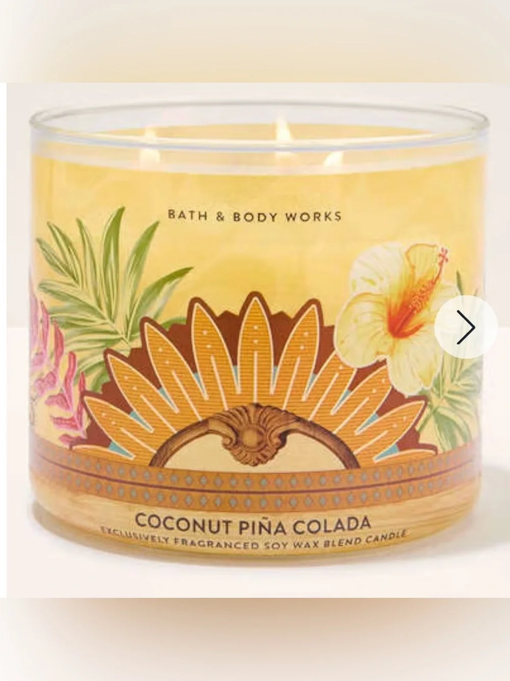 Bath & Body Works Coconut Piña Colada 3-Wick Candle - Picture 5 of 5